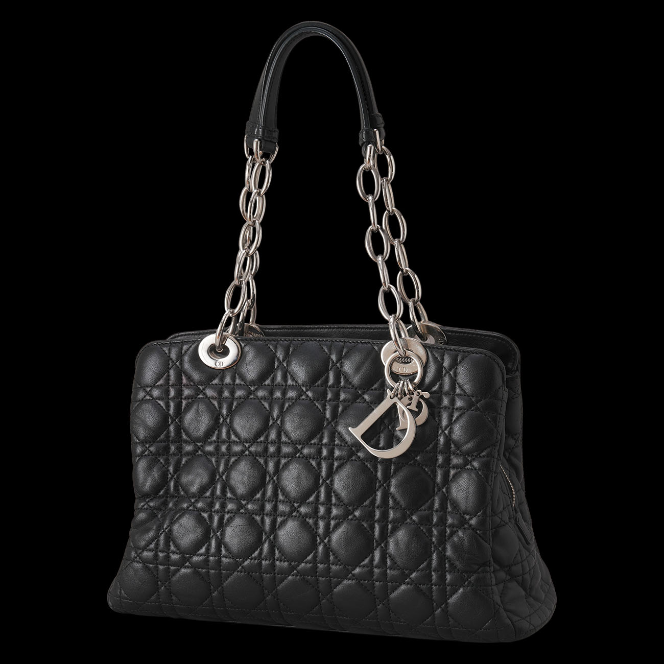 CHRISTIAN DIOR(USED)디올 까나쥬 체인 숄더백